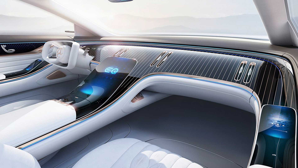 奔馳純電動中大型車EQS量產版預告圖曝光